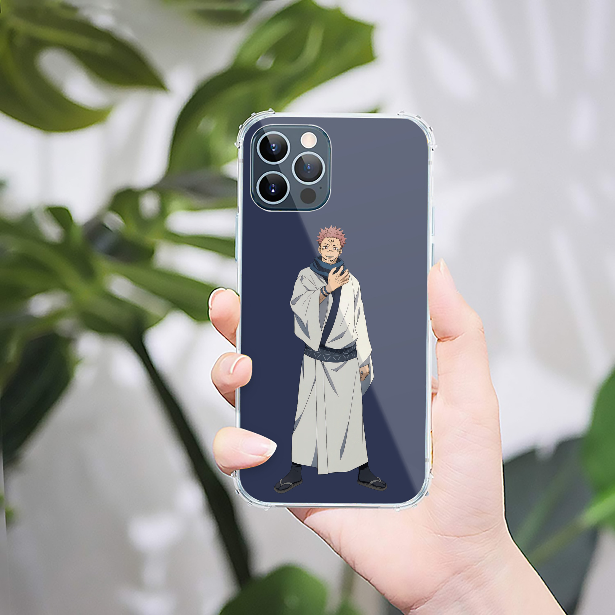 （画像用） 呪術廻戦 Jujutsu Kaisen 【iPhone 12シリーズ対応】透明スマホケース（クリアソフトケース）